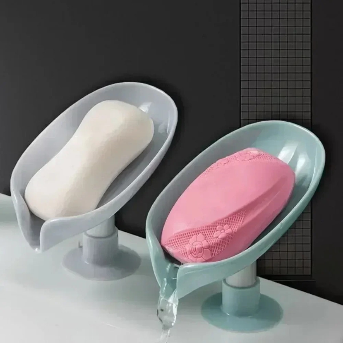 Soap Making Box - Drain Soap Holder Suction Cup Tray