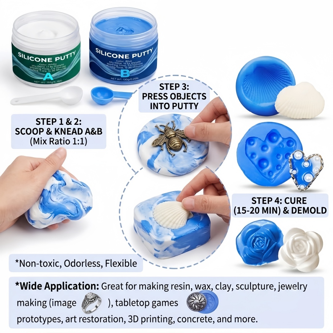 Silicone Putty Mold Making Sup - огляд і ціна Soap Making Utensils