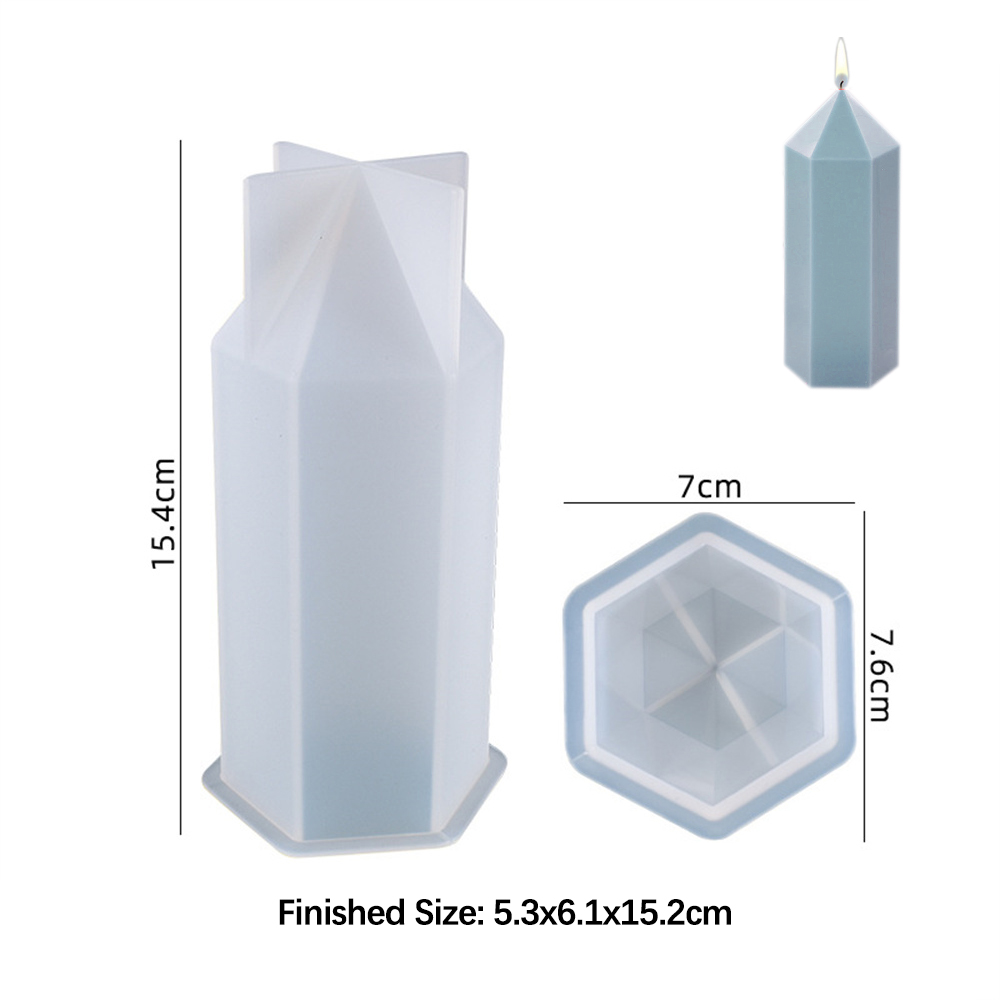 3D Hexagonal Column Candle Mol - огляд і ціна Soap Making Essentials
