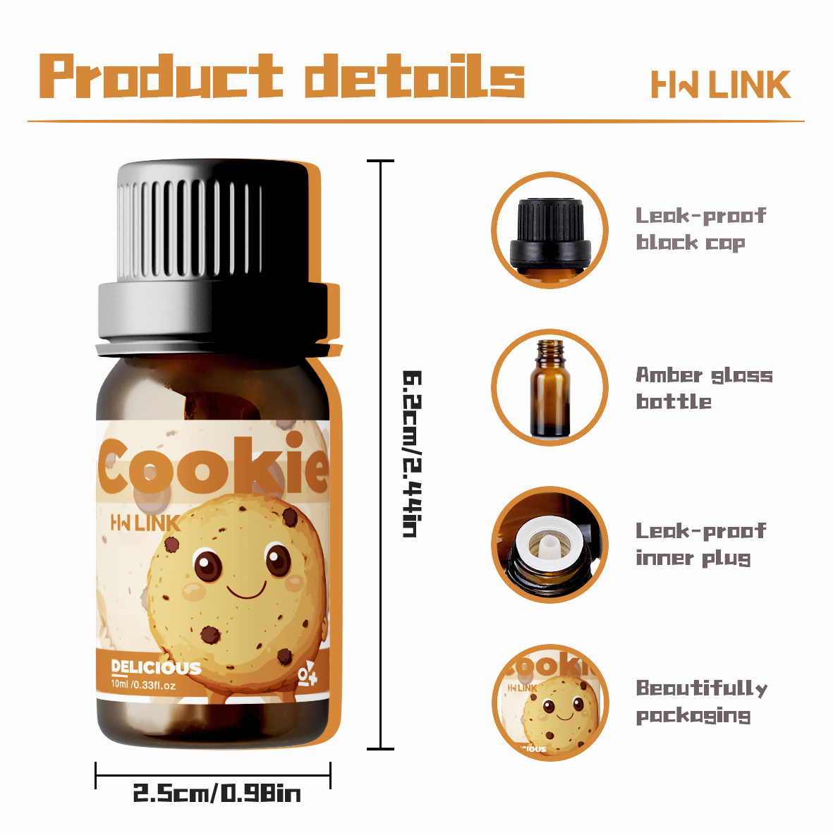 10ml Cookie Fragrance Oils For - огляд і ціна Soap Making Scents