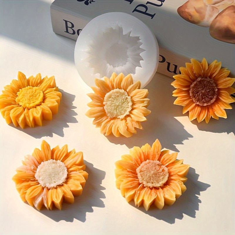 Vibrant 3D Sunflower Silicone  - огляд і ціна Soap Making Utensils