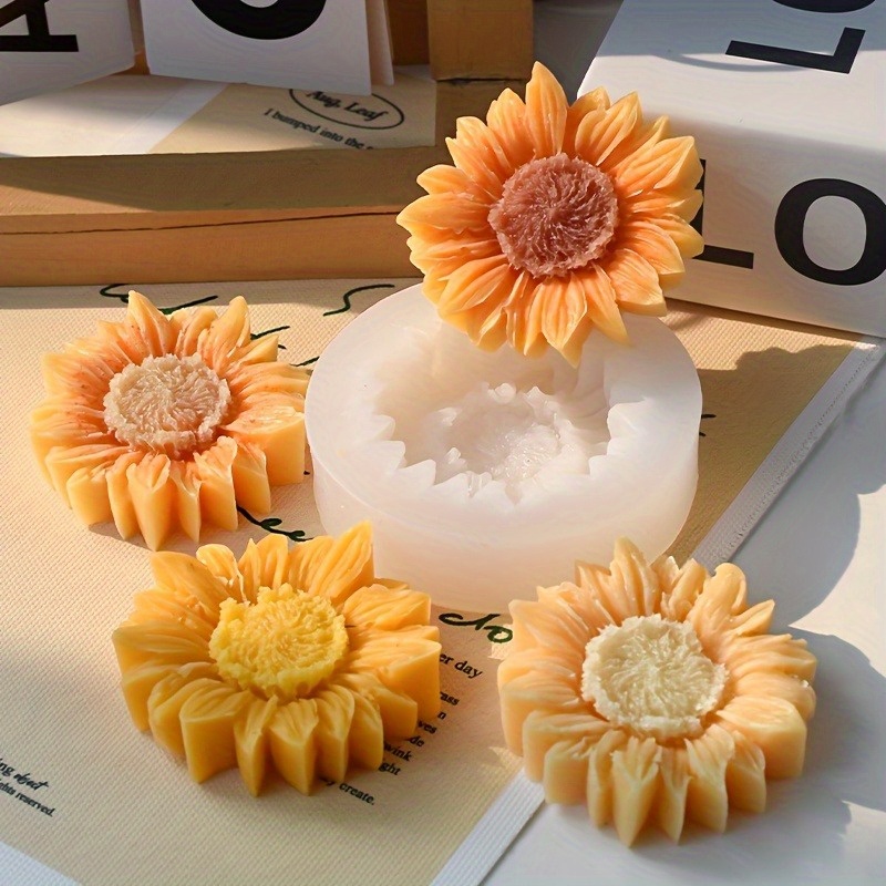 Vibrant 3D Sunflower Silicone  - огляд і ціна Soap Making Utensils