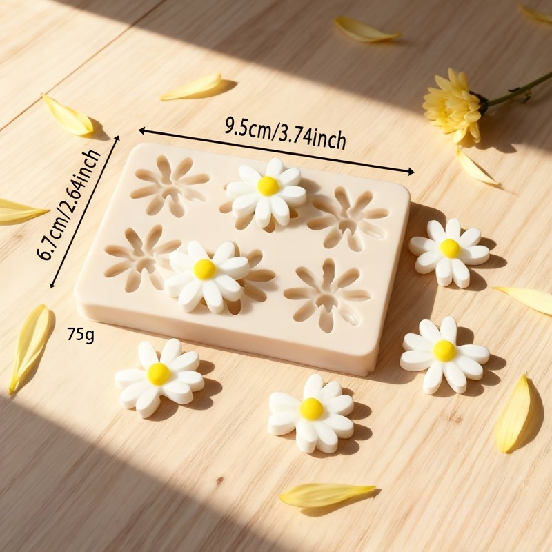 1pc 3D Daisy Sunflower Silicon - огляд і ціна Soap Making Utensils