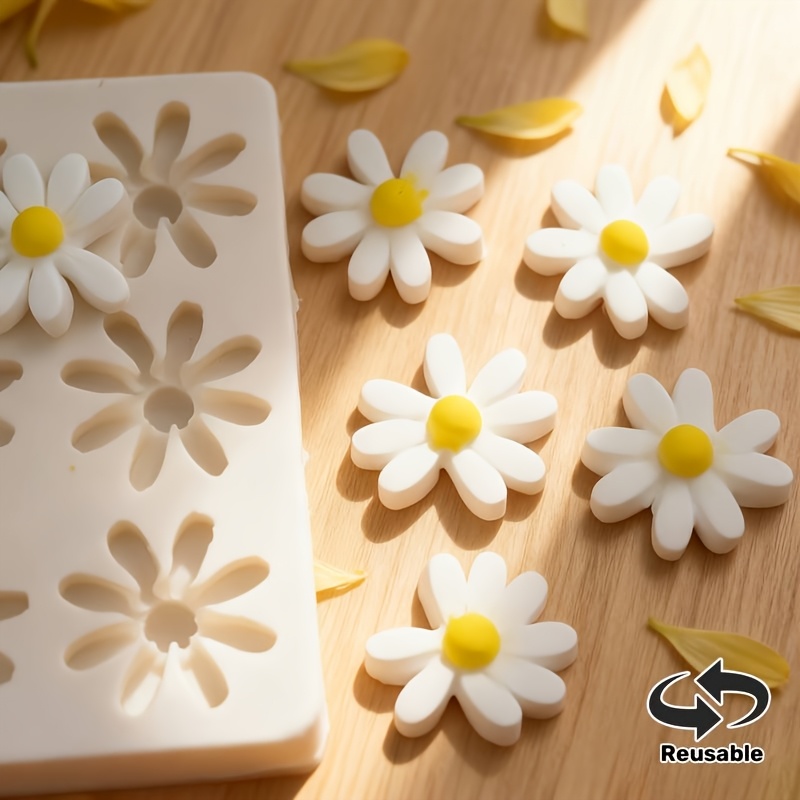 1pc 3D Daisy Sunflower Silicon - огляд і ціна Soap Making Utensils