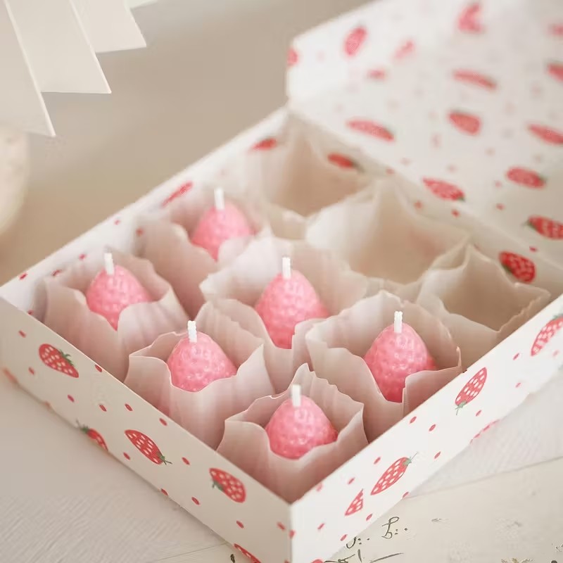 Strawberry Silicone Candle Mol - огляд і ціна Soap Making Utensils