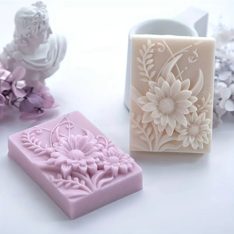 3D Flower Square Soap Silicone - огляд і ціна Soap Making Scents