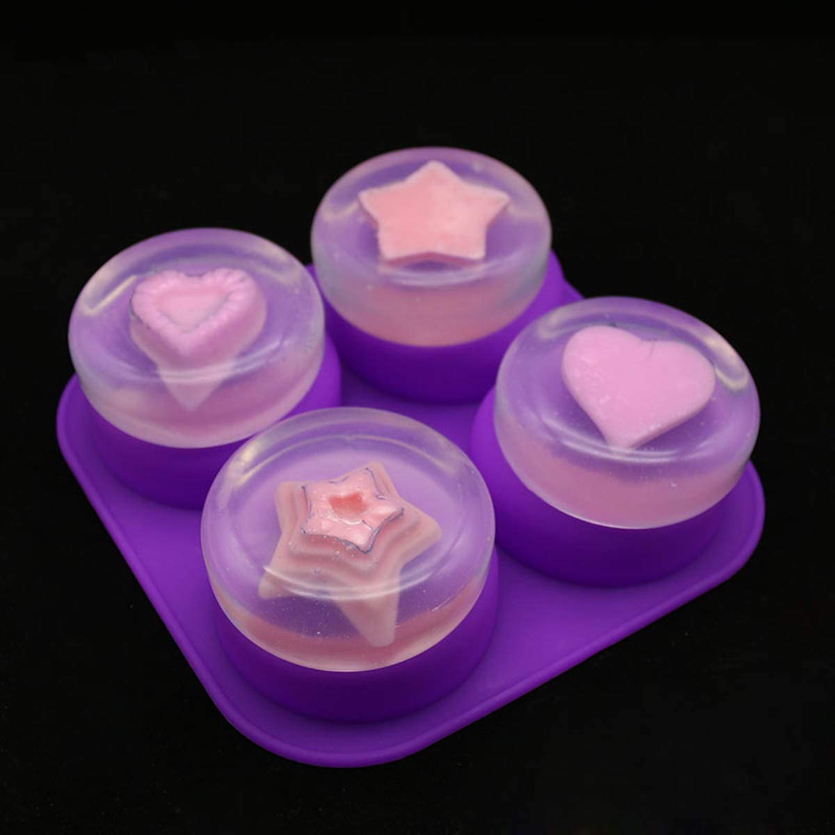 1-2 PCS 4 Cavity Reusable Roun - огляд і ціна Soap Making Formula