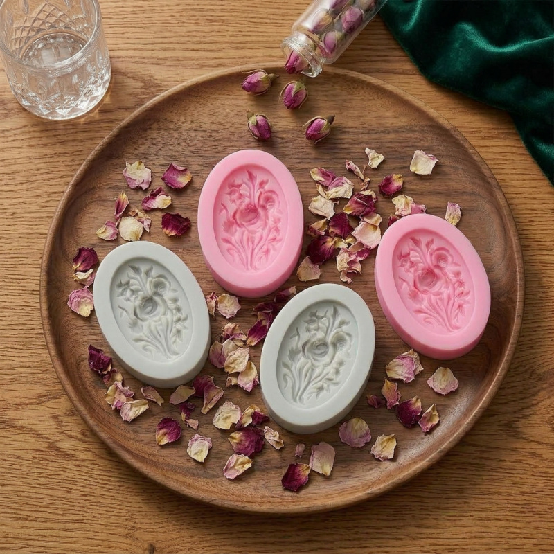 4 Silicone mold with flower sh - огляд і ціна Soap Making Workshop